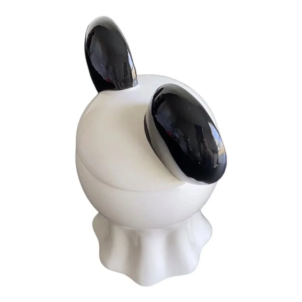 Disney’s Mickey Mouse Ghost Halloween Cookie‎ Jar Canister BOO Ears Candy Trick